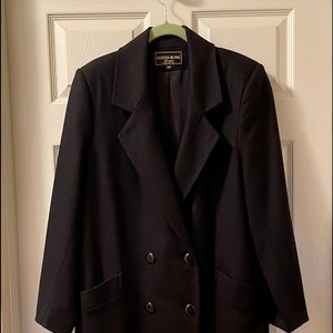 Kristen Blake Long 100% Wool Trench Dress Coat
